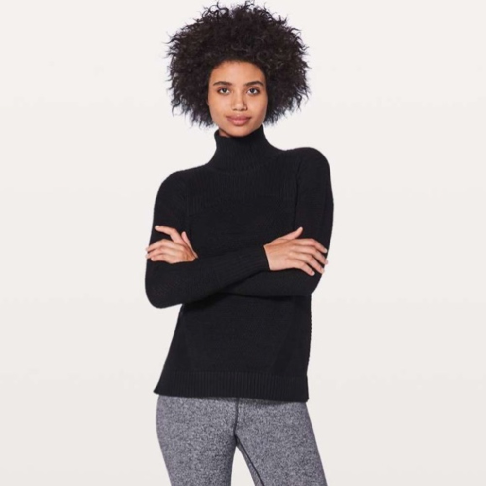 Lululemon Warm & Restore Sweater Black 4